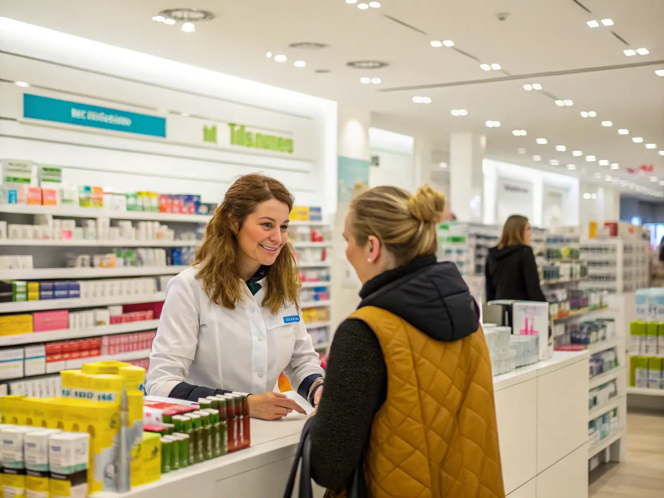 A busy retail store with staff assisting customers and managing inventory, illustrating the daily operational needs of a business.